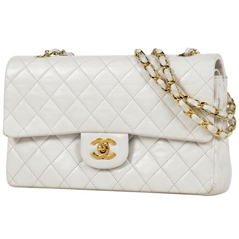 chanel flap bag white m|white chanel classic flap bag.